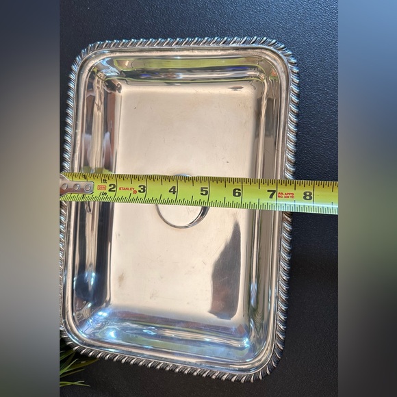 Silver coated Rectangular Tray - Picture 6 of 8